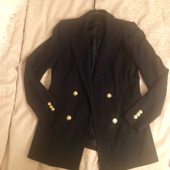 Zara Jackets & Blazers - Zara navy blue blazer